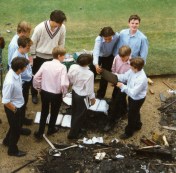 Picking through the remains