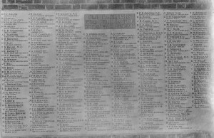 Radley College War Memorial at its dedication in May 1922